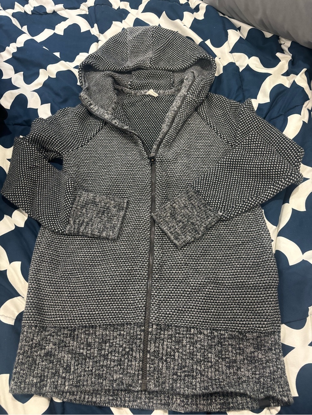 Ivivva By Lululemon Full Zip Knit Just Cozy Cardigan
